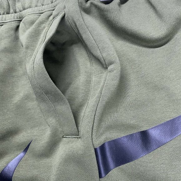 Nike NSW Swoosh French Terry Shorts Green Black Men’s Sizes DD5997-326 Vintage - Picture 4 of 8